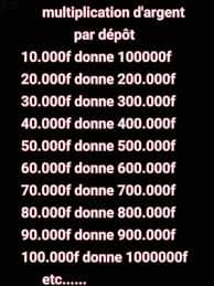 La multiplication d'argent magique rapide du puissant Marabout MAMADOU Coulibaly